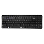 Rapoo Clavier sans Fil Multi-Mode E-9100M (Clavier AZERTY Ultra Slim, Pavé Numérique, Base Alu., Connexion à Plusieurs appareils, Autonomie 12mois, Bluetooth+WiFi, Idéal PC, Laptop, Mac) Anthracite