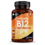 Vitamin B12 High Strength Tablets - 1000mcg Vegan B12 Methylcobalamin Supplement