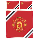 Manchester United FC - ore Stripe Double Duvet Set - New bed linen - T300z