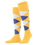 Burlington Men's King M KH Cotton Long Patterned 1 Pair Knee-High Socks, Yellow (Sun 1312), 6.5-11