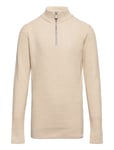 Jack & J S Jprblaarthur Knit Half Zip Ch Jnr Beige