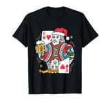 King Of Hearts With Beer - Vintage Card Game Beer Lover T-Shirt