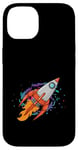 Coque pour iPhone 14 Exploration de galaxies lointaines dans un vaisseau spatial