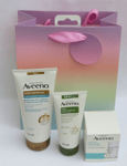 Aveeno Bundle ❤️ Gentle Body Scrub. Body Lotion. Gel Moisturiser ❤️ + Gift Bag