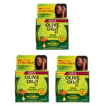 3x ORS Olive Oil Edge Control Hair Gel Extra Hold 64g/2.25oz