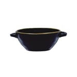 Rose and Tulipani Concerto Indigo Blue Soup Bowl with Handles