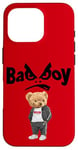 iPhone 16 Pro Angry Bad Boys Style, Cool Teddy Bear Bad Boy Graphic Design Case