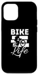 Coque pour iPhone 12/12 Pro Bike-tastic VTTiste faisant un Wheelie sur Bike Cycling