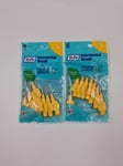 2 X TePe 0.7mm Interdental Brushes, ISO size 4 - Yellow (8 Pack) 1A