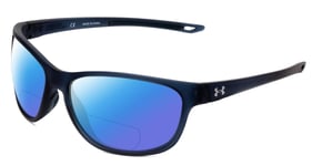 Under Armour Undeniable Unisex Polarized BI-FOCAL Sunglasses Blue Crystal 61 mm