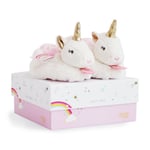 DOUDOU ET COMPAGNIE, LICORNE - Chaussons avec hochet, DC3311