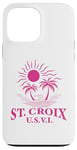 Coque pour iPhone 13 Pro Max Souvenirs de Saint-Croix usvi Îles Vierges américaines Rappel de vacances