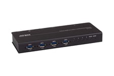 ATEN US3344I - USB sharing switch til periferiudstyr - 4 porte - monterbar på stativ