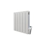 Radiateur électrique en aluminium horizontal fluide caloporteur - ALLAUVE ADDA 1000W - Blanc - Programmable