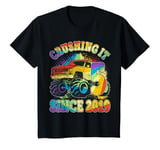 Youth 5th Birthday Monster Truck 5 Year Old Crushing it Since 2019 T-Shirt