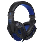 Casque de jeu filaire Gamer casque stéréo son sur l'oreille casque avec micro lumière LED pour PS4 XBOX PC ordinateur portable, étoile noire