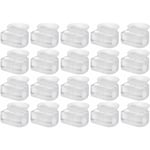 Cyclingcolors - 20x Taquet à ventouse en plastique transparent à insérer 13 x 15mm Etagère Meuble Support Plateau Verre Vitre Goujon Tablette Cale