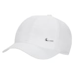 Nike Dri-FIT Unstructured Metal Swoosh Caps - Hvit/Sølv | Lett og Komfortabel Løpecap