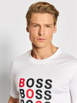 New Hugo BOSS mens white pima organic cotton regular fit suit t-shirt top £55 XL