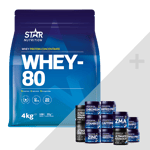 Whey-80 Heraproteiini 4 kg + bonustuote