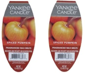 YANKEE CANDLE SPICED PUMPKIN FRAGRANCED WAX MELTS 2.6 OZ.