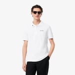 Lacoste Polo L.12.12 regular fit avec inscription Taille M Blanc