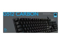 Logitech Gaming G512 - Clavier - backlit - USB - QWERTY - Italien - commutateur : GX Brown Tactile - carbone