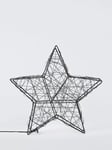 John Lewis Micro LED Wire Star, Black