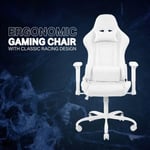 Fauteuil de gaming - DELTACO GAMING - GAM-096-W - Réglable en hauteur - Avec accoudoirs - Blanc