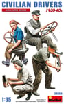 Civil Drivers 1930-40s 1:3 5 Figurine Plastique Model Kit Miniart