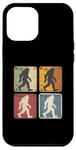 Coque pour iPhone 12 Pro Max Vintage Bigfoot Silhouette Style 4 fonds Drôle Bigfoot