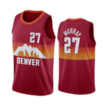 USSU 2021 Jersey de Basket-Ball MǔRRǎY 27# NǔGGGTETS GEST GEST Sweatshirt Support DE Travail Public VÊTEMENTS D'ENTRAÎNEMENT D'EXPLOITS D'ENTRAÎNEMENT, Get Jeu Team Jeu S