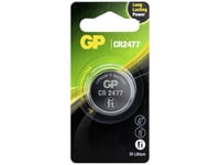 Gp Batteries 103239, Engångsbatteri, Cr2477, Lithium-Manganese Dioxide (Limno2), 3 V, 1 Styck, 10 År