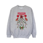 Netflix Girls Stranger Things Jul Demogorgon Sweatshirt 1 Sports Grey 12-13 Years