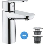 Set Mitigeur pour lavabo taille S + Bonde clic clac Grohe pour lavabo avec trop-plein (MitigeurS1-CLICCLAC)