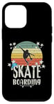 Coque pour iPhone 12 mini Skate Boarding, design cool pour les amateurs de sports extrêmes