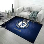 Fotbollslag Logotyp Area Matta Halkfri Golvmatta Dörrmatta Chelsea En Matta Lämplig För Sovrum Inomhus Och Utomhus 80*120cm