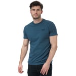 Superdry Mens Vintage Logo Embroidered T-Shirt in Blue material_cotton - Size X-Small