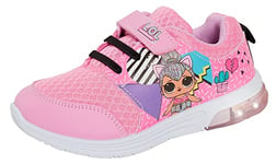 LOL Surprise Dolls Girls Light Up Trainers Pink EU 24 / UK 7