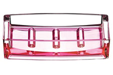 Premier Housewares 1601358 Acrylic Soap Dish - Hot Pink/Clear 3 x 13 x 9 cm