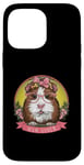 Coque pour iPhone 14 Pro Max Maman de cochon d'Inde pour les propriétaires de cochons d'Inde éleveurs de cochons d'Inde