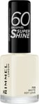 Rimmel London 60 Seconds Super Shine Nail Polish, 703 White Hot Love 