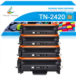 4x Black Toner fits for Brother TN2420 DCP-L2510D HL-2310D DCP-L2530DW HL-2350DW