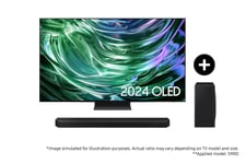 Samsung 2024 65" S90D OLED 4K TV and S800D Ultra Slim Soundbar with Subwoofer Phantom Black