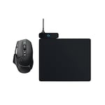 Souris de Jeu sans Fil Lightspeed Logitech G502 X + système de Charge POWERPLAY - Tapis de Souris, switchs LIGHTFORCE, capteur Hero 25K, POWERPLAY/PC/Windows/macOS - Noir