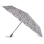 Totes Grand parapluie pliable InBrella recyclé avec technologie d'ouverture/fermeture automatique, noir, auvent de 109,2 cm, parapluie à bulles transparent