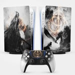 Sticker Pour La Ps5 Cercle D'elden, Autocollant Skin Pour La Ps5, Console Et Manette, Edition Standard Digitale, Skin Malenia (1 Manette)