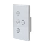 Smart Wifi Fan Light Switch US Standard Ventilateur de plafond Contr?le de la vitesse de l'application téléphonique Interrupteur de télécommande Fonctionne avec Amazon Alexa Google Home, Blanc