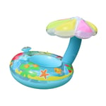 Bouee Bebe Siege Gonflable Anneaux De Natation Avec Parasol Bouee Pour Bebe De 3 Mois a 36 Mois(bleu) - Lablanc