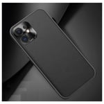 Coque Simili Cuir pour  IPHONE 13 Mini  Fine Elegante Protege Cameras (NOIR) - Neuf